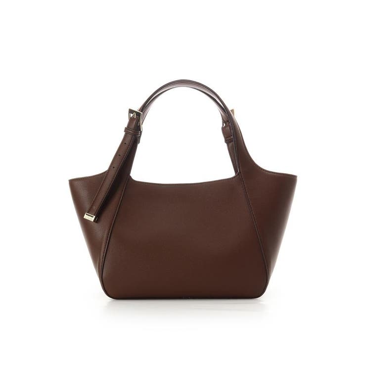 アンドシュエット chouette バイカラーハンドバッグ ダークブラウン アンドシュエット & chouette バイカラー2wayハンドバッグ