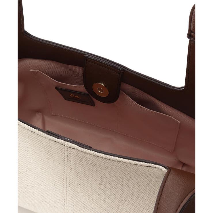 キャンバスバイカラーハンドバッグ | & chouette | 詳細画像21 