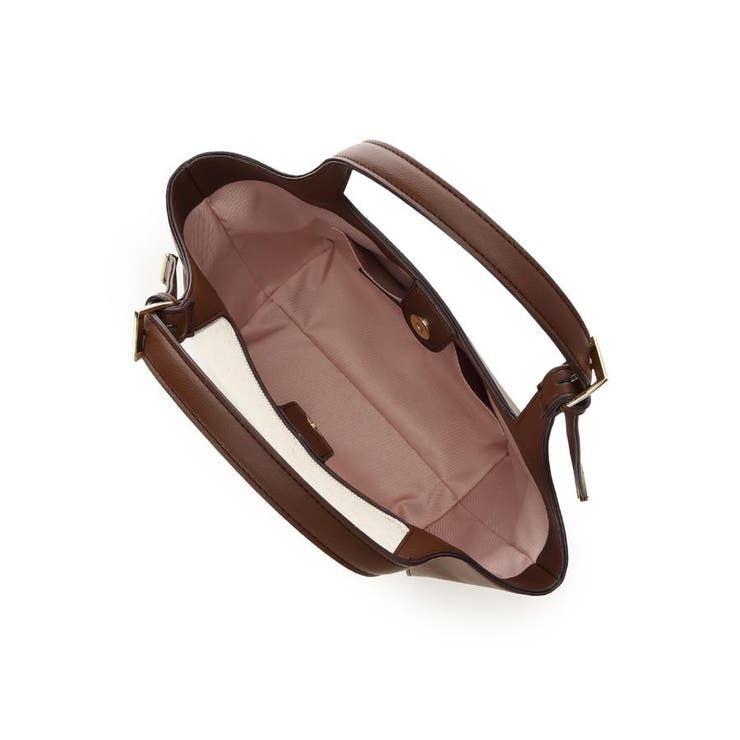 キャンバスバイカラーハンドバッグ | & chouette | 詳細画像19 