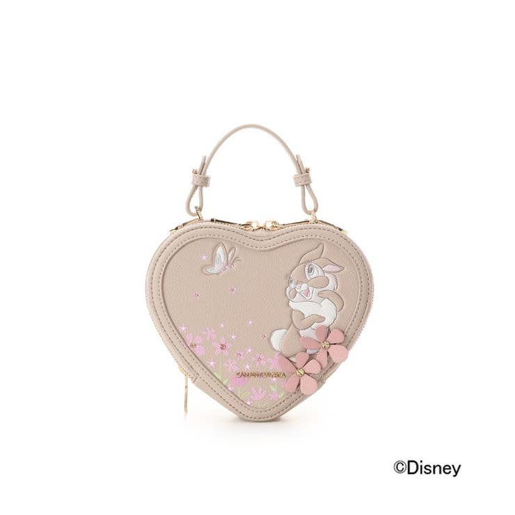 ベージュ | 『ミス・バニー』コレクション ハート型ショルダーバッグ | SAMANTHAVEGA