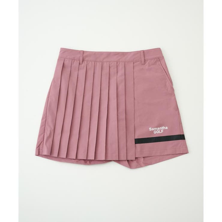ピンク | ラインプリーツショートパンツ | Samantha GOLF