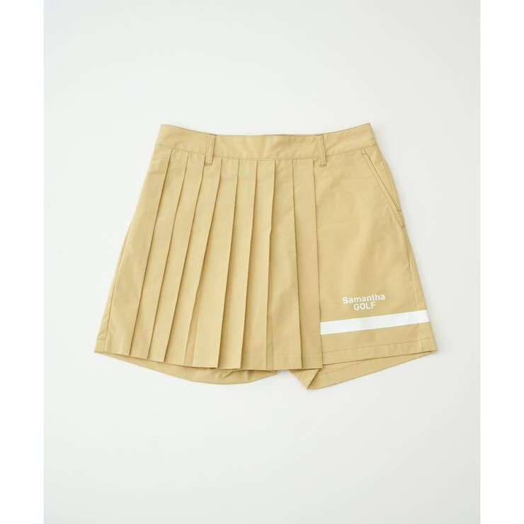 イエロー | ラインプリーツショートパンツ | Samantha GOLF