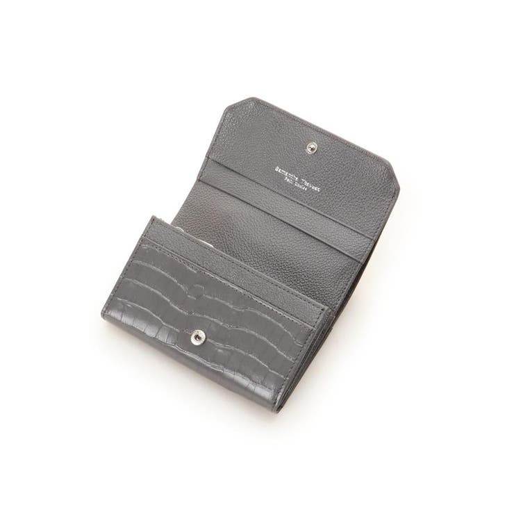 クロコ型押しカラー 折財布[品番：STJW0009738]｜Samantha Thavasa