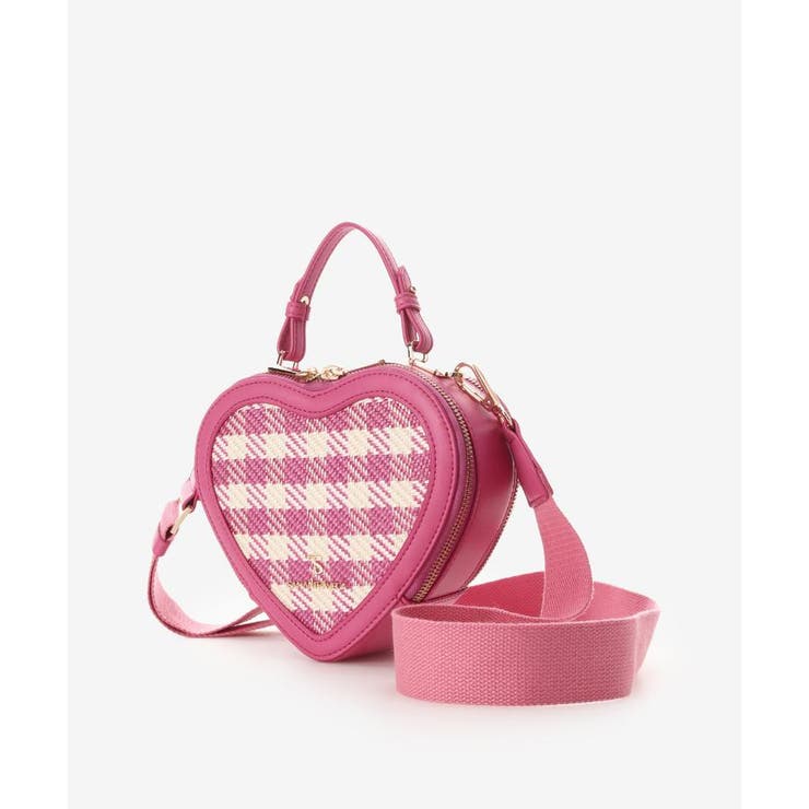 ギンガムチェックハート型ショルダーバッグ | SAMANTHAVEGA | 詳細画像11 