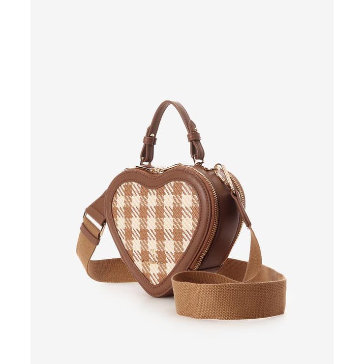 ギンガムチェックハート型ショルダーバッグ | SAMANTHAVEGA | 詳細画像18 