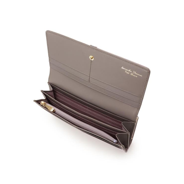 バイカラーフロントベルト 長財布[品番：STJW0014109]｜Samantha