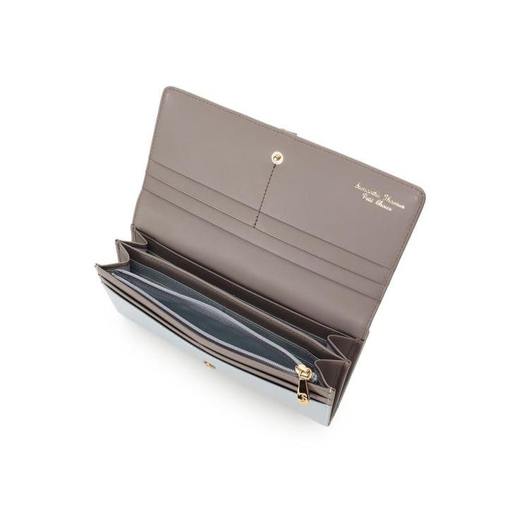 バイカラーフロントベルト 長財布[品番：STJW0014109]｜Samantha