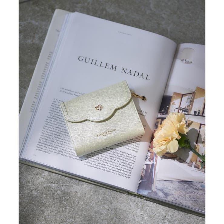 イエロー | スカラップハート 折財布 | Samantha Thavasa Petit Choice