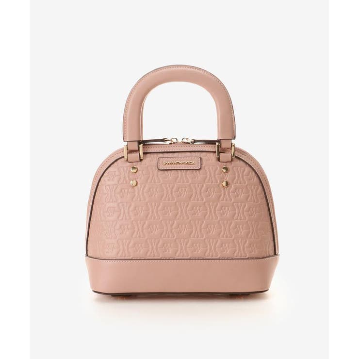 ピンクベージュ | エンボスポイントステッチショルダーバッグ | SAMANTHAVEGA