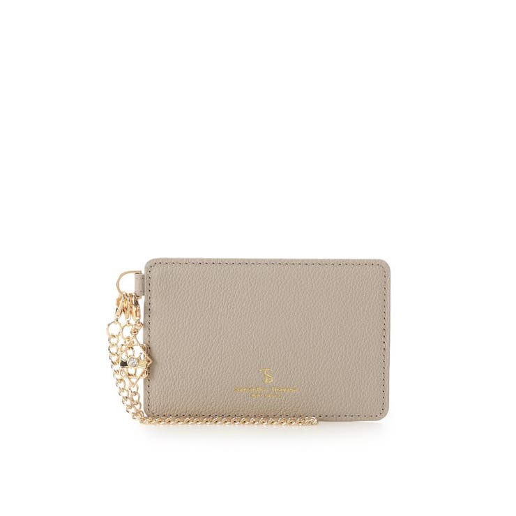 グレージュ | チャーム付きパスケース | Samantha Thavasa Petit Choice
