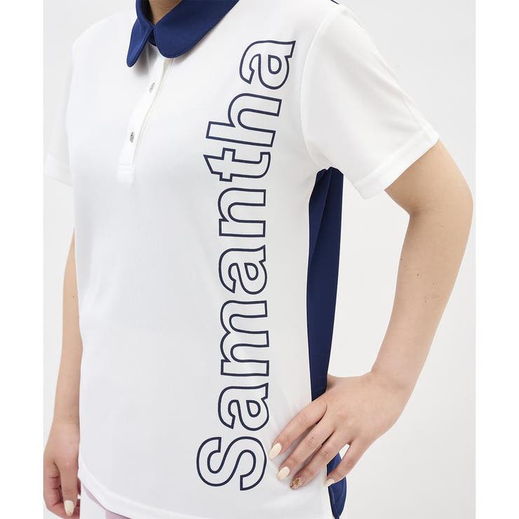 ロゴプリント半袖ポロシャツ | Samantha GOLF | 詳細画像6 