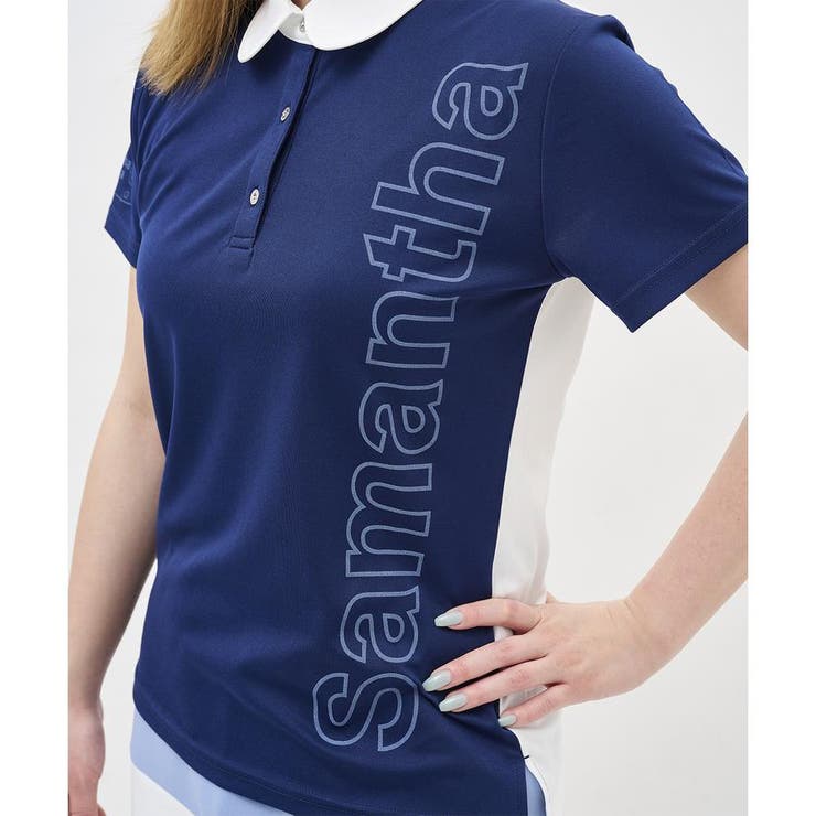 ロゴプリント半袖ポロシャツ | Samantha GOLF | 詳細画像12 