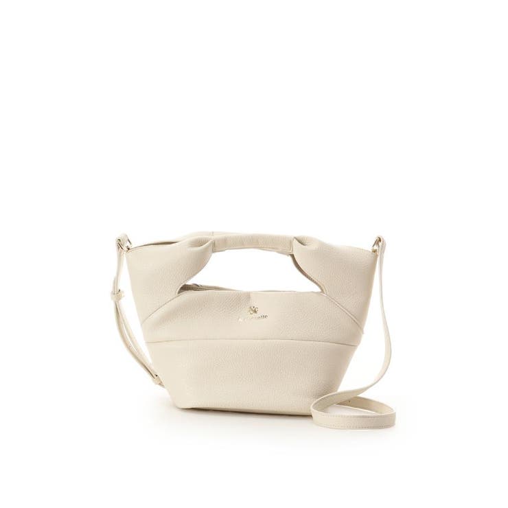 ホワイト | リボンライクハンドル バッグ | & chouette