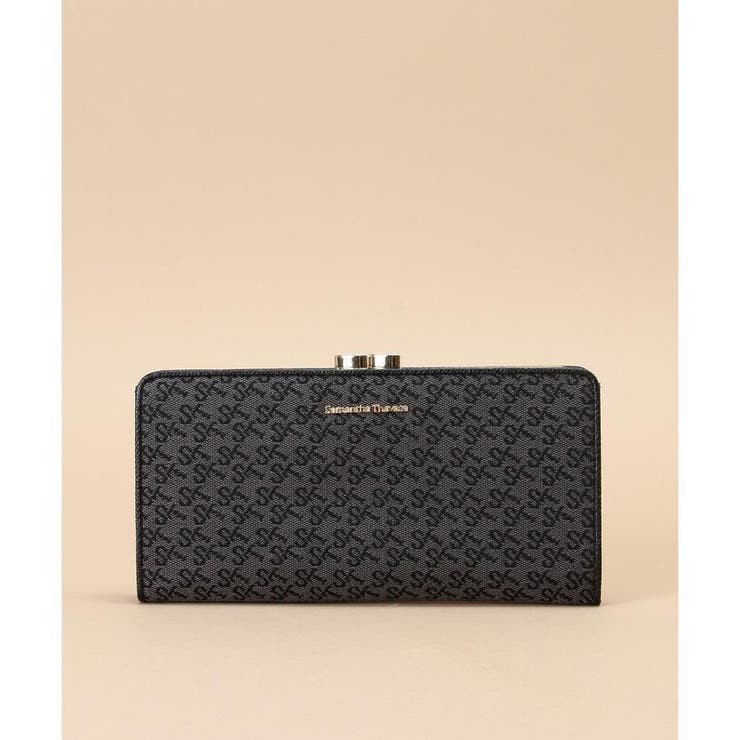 ブラック | ST Jacquard 口金長財布 | Samantha Thavasa