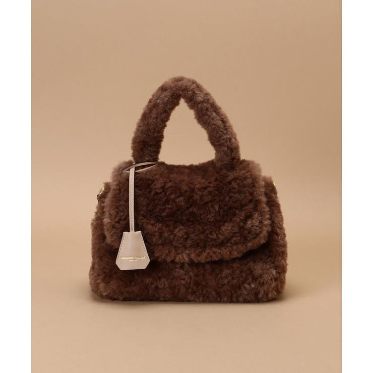 ブラウン | ソフトファー ハンドバッグ | Samantha Thavasa