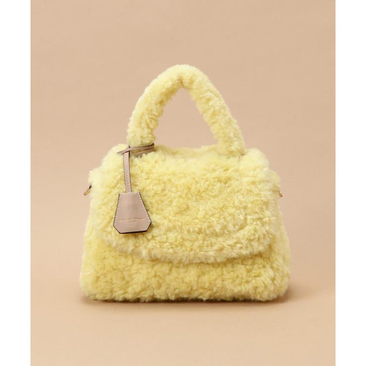 イエロー | ソフトファー ハンドバッグ | Samantha Thavasa