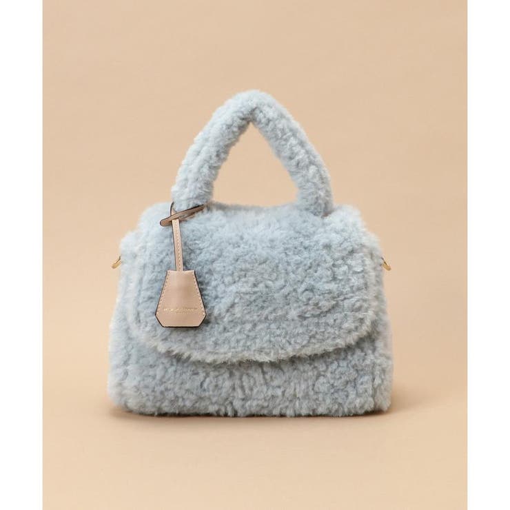 ライトブルー | ソフトファー ハンドバッグ | Samantha Thavasa