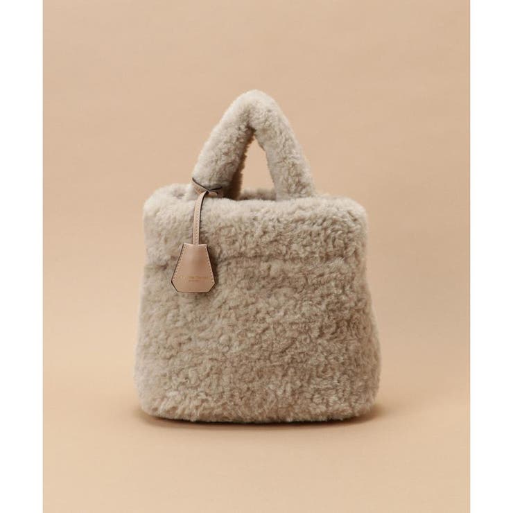 グレージュ | ソフトファー トートバッグ | Samantha Thavasa