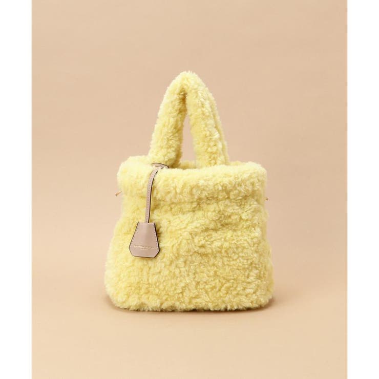 イエロー | ソフトファー トートバッグ | Samantha Thavasa