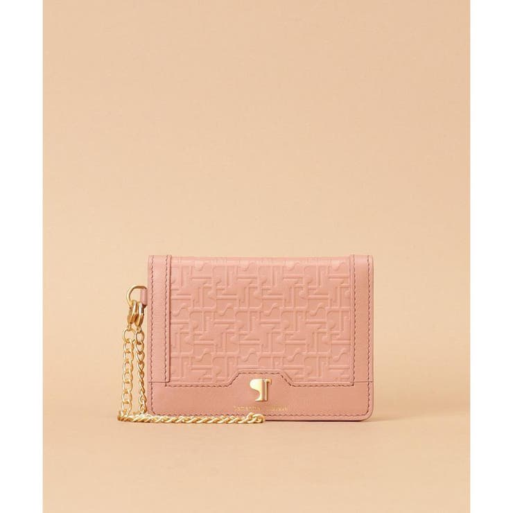 ピンクベージュ | Pomme d'espoir ポムディスポワール 型押しパスケース | Samantha Thavasa