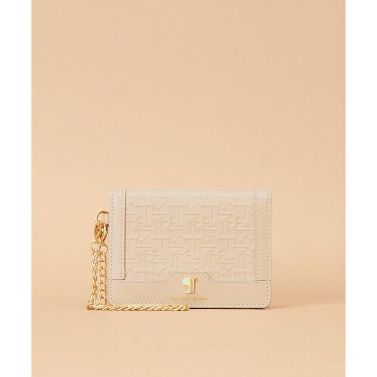 ベージュ | Pomme d'espoir ポムディスポワール 型押しパスケース | Samantha Thavasa