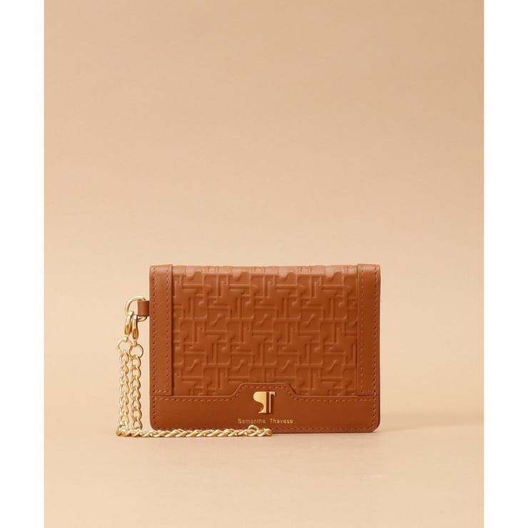 キャメル | Pomme d'espoir ポムディスポワール 型押しパスケース | Samantha Thavasa