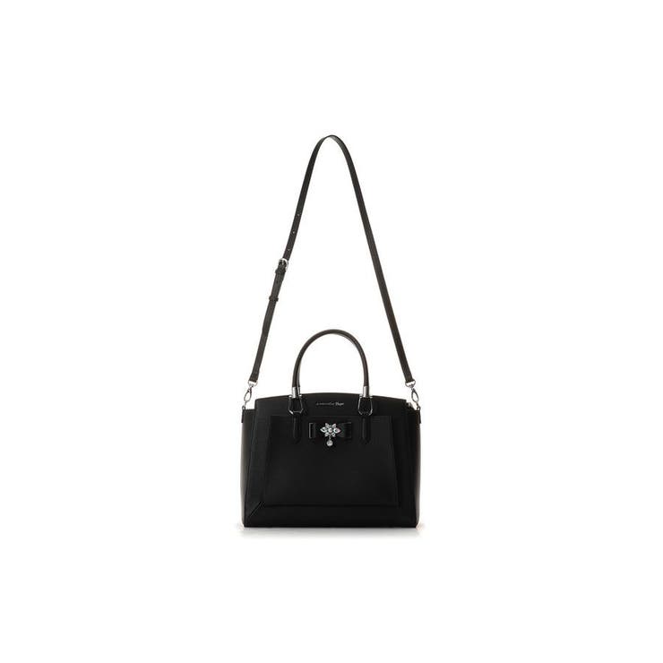 ビジューリボントートバッグ[品番：STJW0001452]｜SAMANTHAVEGA 