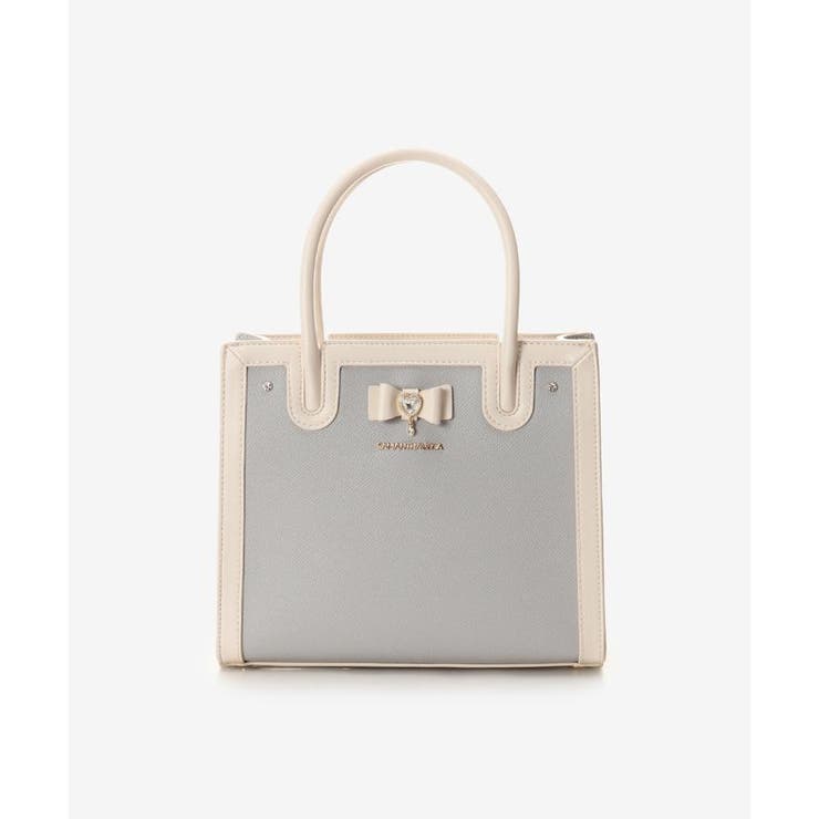 ライトブルー | リボンスクエアハンドバッグ | SAMANTHAVEGA