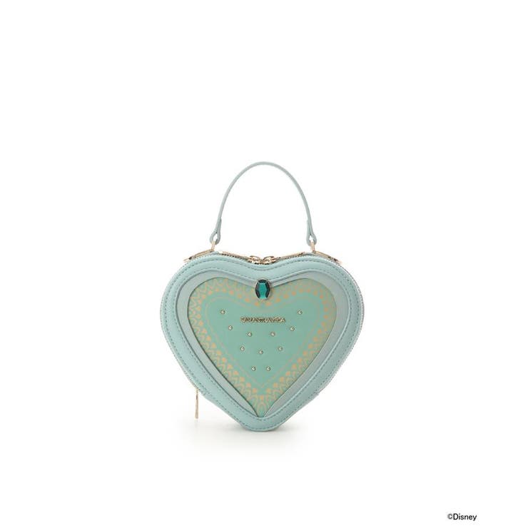 Emeraldグリーン | 「ジャスミン」コレクションハート型ショルダーバッグ | SAMANTHAVEGA