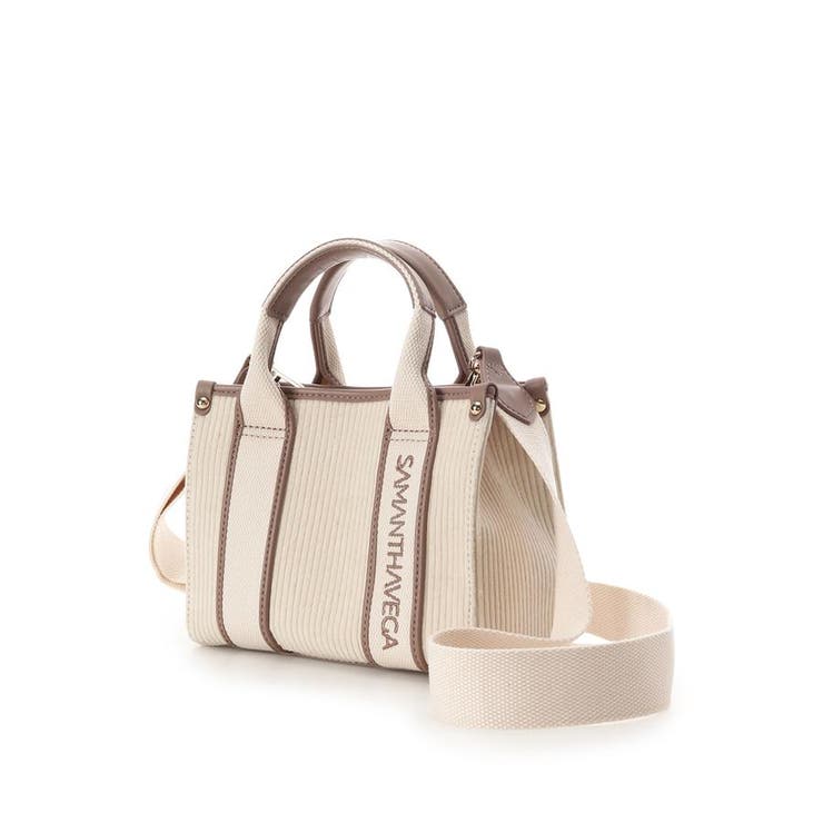 ロゴテープコーデュロイショルダーバッグ（ミニ） | SAMANTHAVEGA | 詳細画像1 