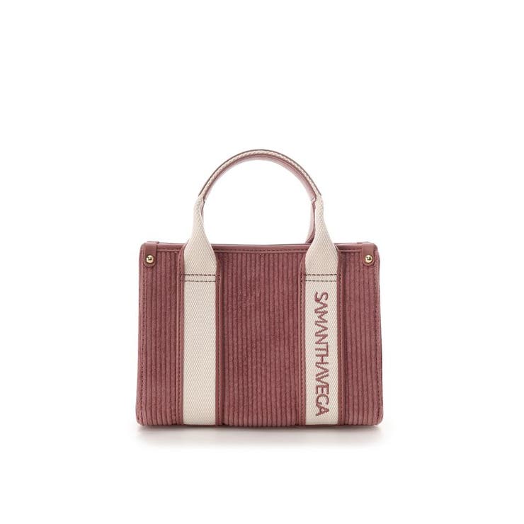 ピンク | ロゴテープコーデュロイショルダーバッグ（ミニ） | SAMANTHAVEGA