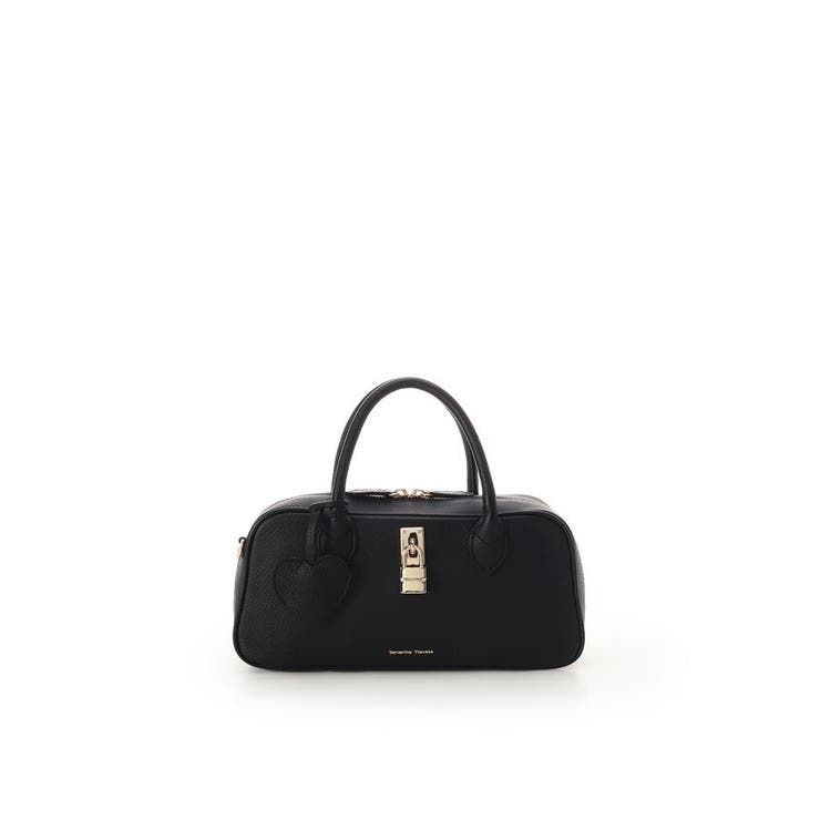 ブラック | サマンサ レディ パドロック ワイドボストンバッグ | Samantha Thavasa