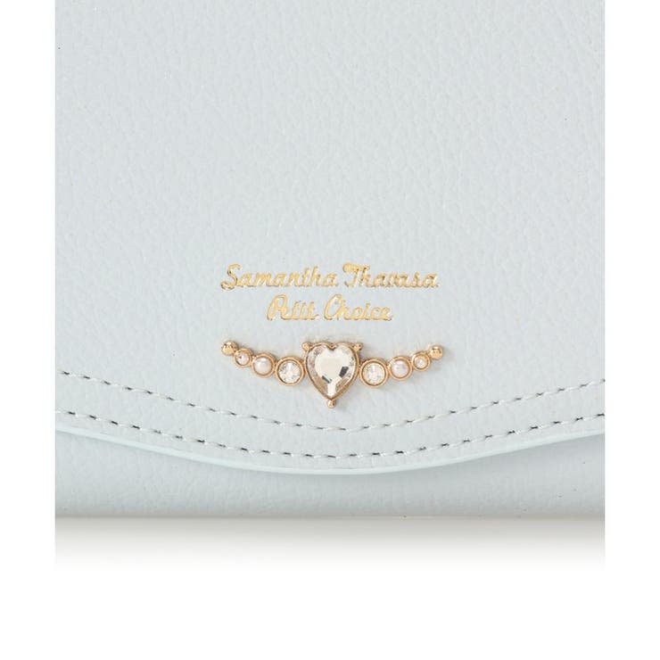 クリアハートビジュー 折財布[品番：STJW0013932]｜Samantha