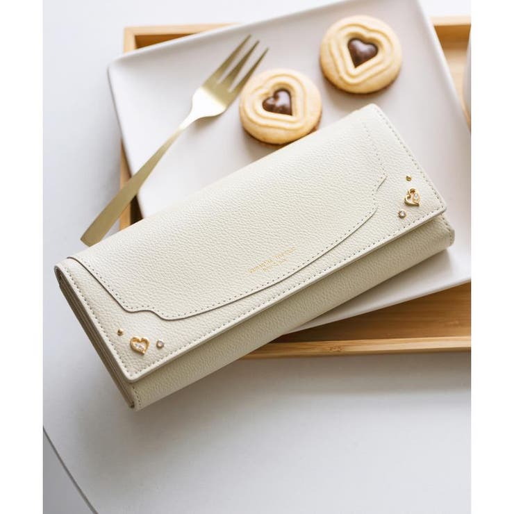 イエロー | サイドハートモチーフ 長財布 | Samantha Thavasa Petit Choice