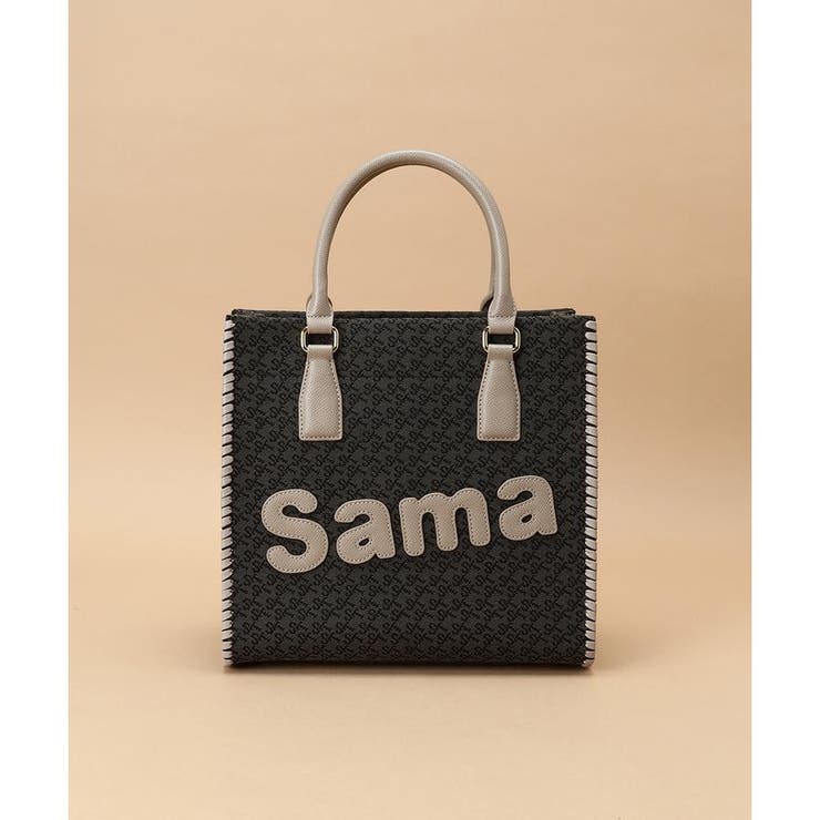 ブラック | ST Jacquard サマタバスクエアトートバッグ | Samantha Thavasa