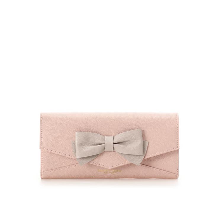 ピンクベージュ | ビッグリボン 長財布 | Samantha Thavasa Petit Choice