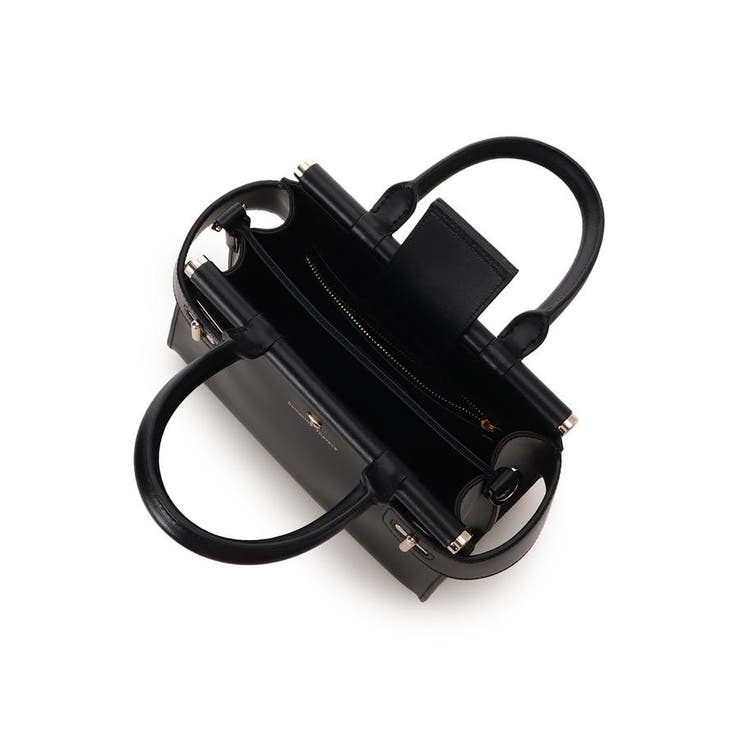 ゴールド金具スプリットレザーハンドバッグ[品番：STJW0014044