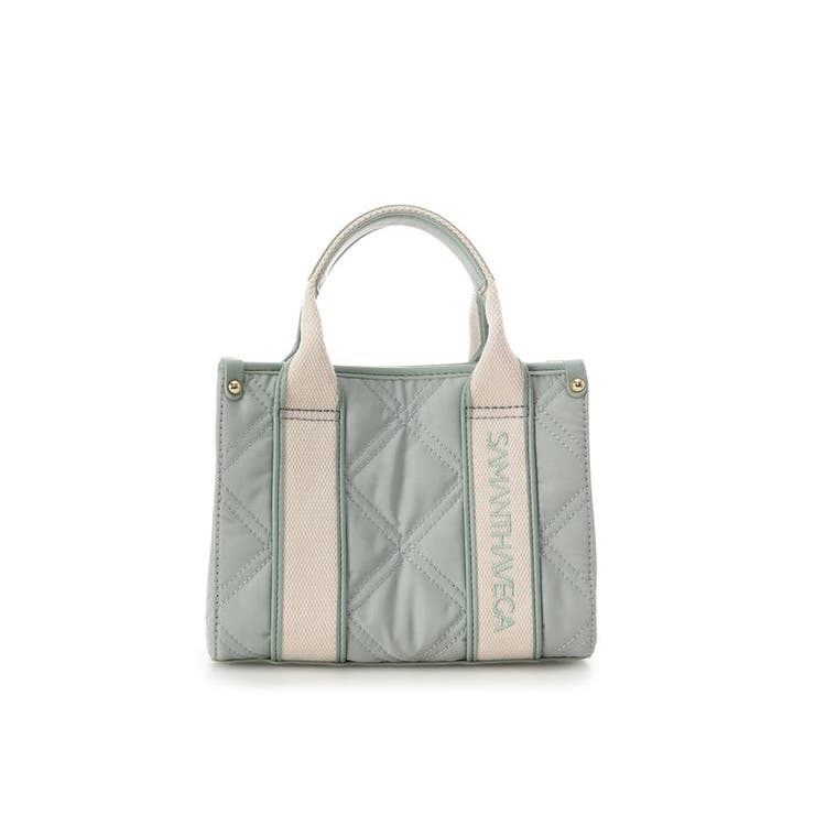 ミント | ロゴテープキルティングハンドバッグ（ミニ） | SAMANTHAVEGA