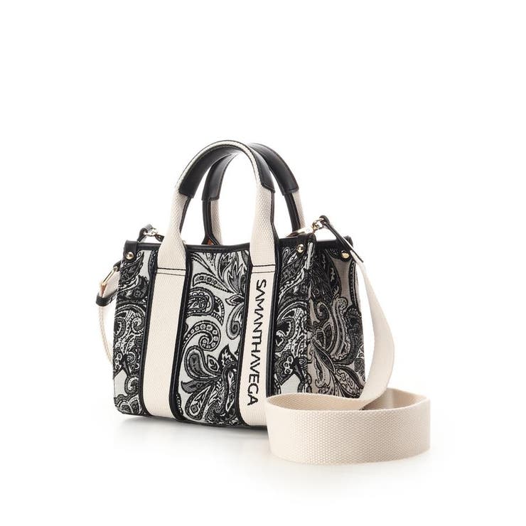 ロゴテープジャガード調トートバッグ（ミニ） | SAMANTHAVEGA | 詳細画像2 