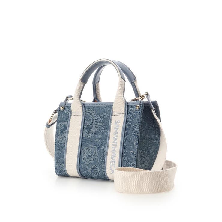 ロゴテープジャガード調トートバッグ（ミニ） | SAMANTHAVEGA | 詳細画像10 