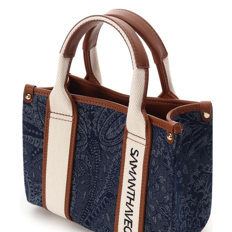 ロゴテープジャガード調トートバッグ（ミニ） | SAMANTHAVEGA | 詳細画像18 