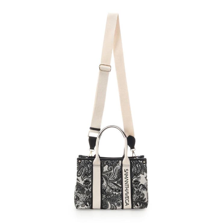 ロゴテープジャガード調トートバッグ（小） | SAMANTHAVEGA | 詳細画像6 