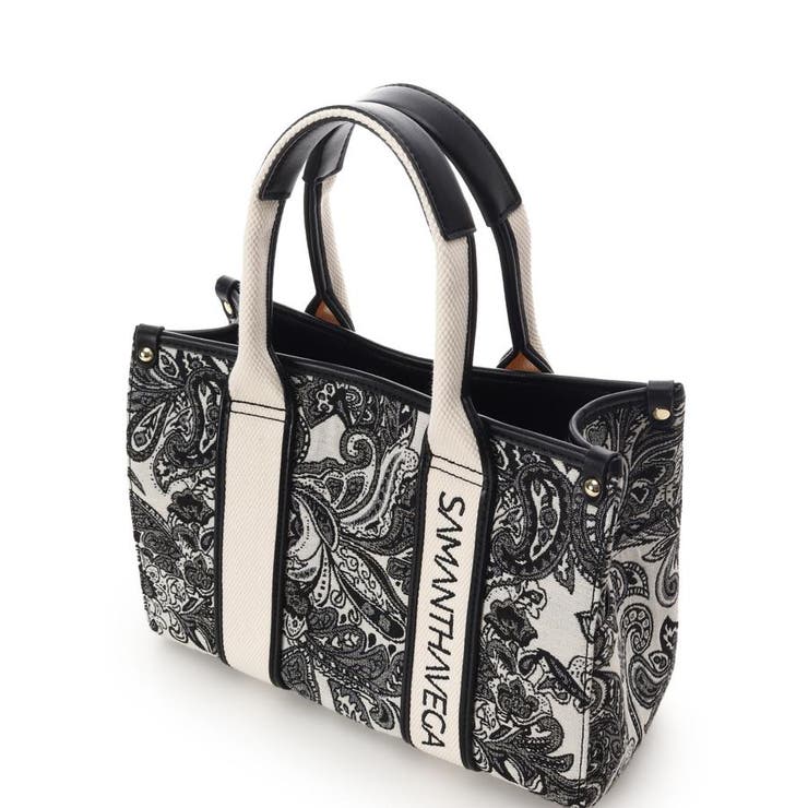 ロゴテープジャガード調トートバッグ（小） | SAMANTHAVEGA | 詳細画像2 