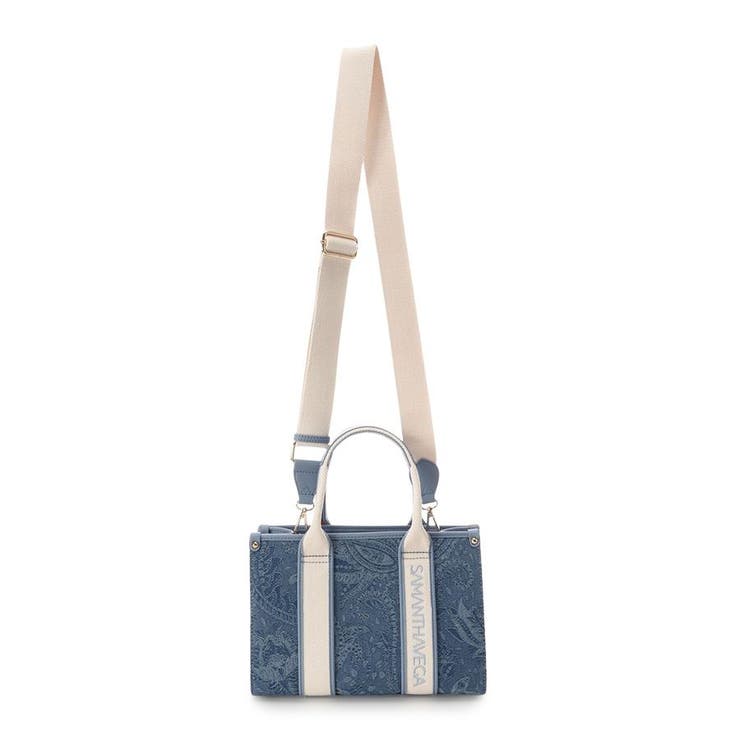 ロゴテープジャガード調トートバッグ（小） | SAMANTHAVEGA | 詳細画像12 