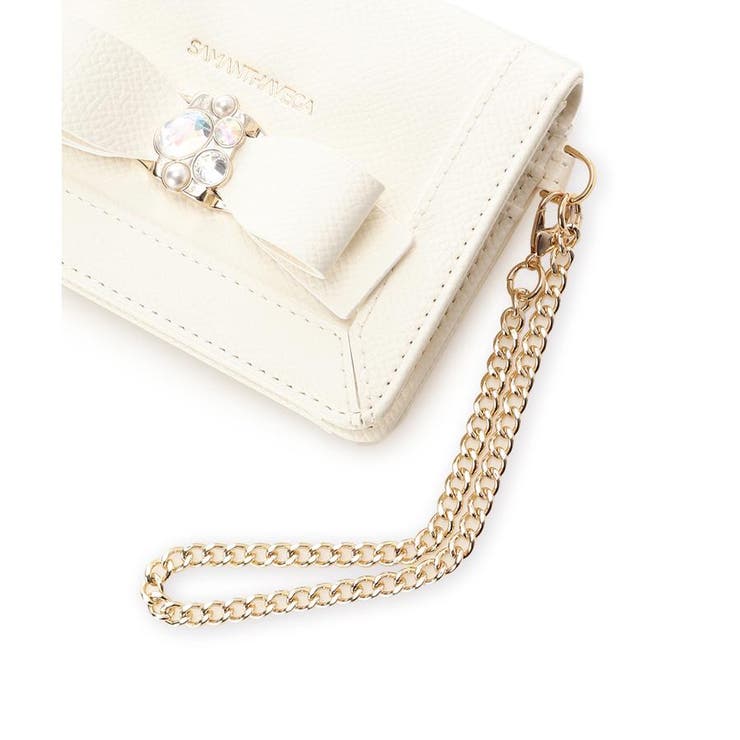 サマンサベガ ジュエルリボンハンドバッグ チャーム パスケース