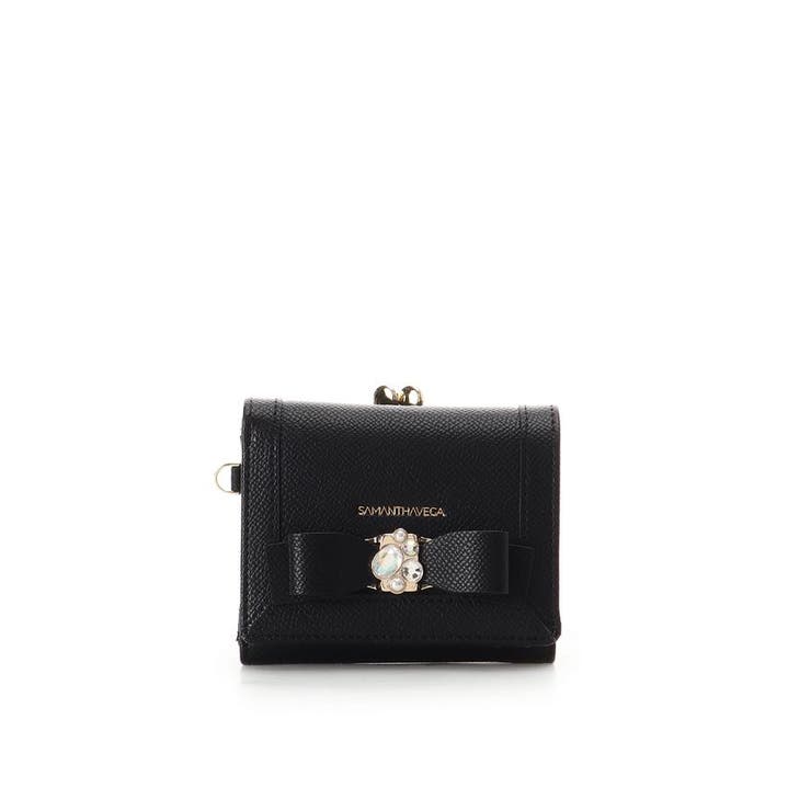 ブラック | ジュエルリボン折財布 | SAMANTHAVEGA