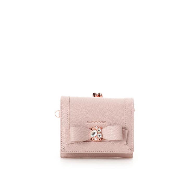 ピンク | ジュエルリボン折財布 | SAMANTHAVEGA