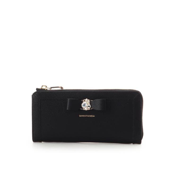 ブラック | ジュエルリボン長財布 | SAMANTHAVEGA