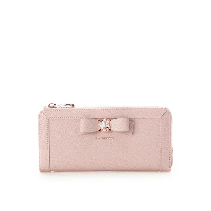 ピンク | ジュエルリボン長財布 | SAMANTHAVEGA