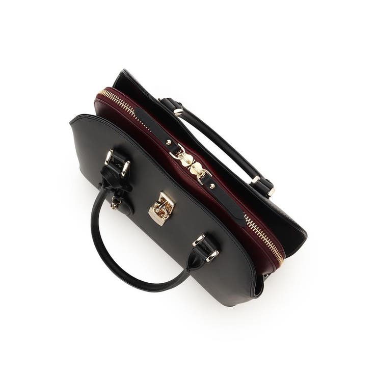 ハートモチーフレザーハンドバッグ 大サイズ | Samantha Thavasa | 詳細画像3